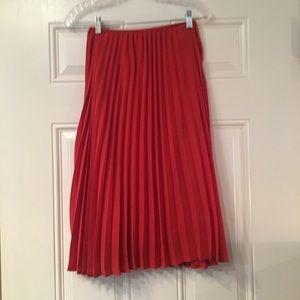Everly pleated midi skirt